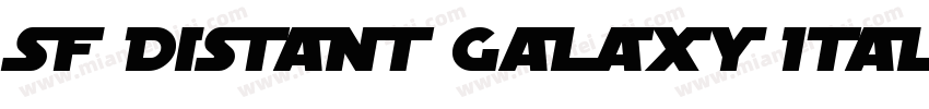 SF Distant Galaxy Italic字体转换